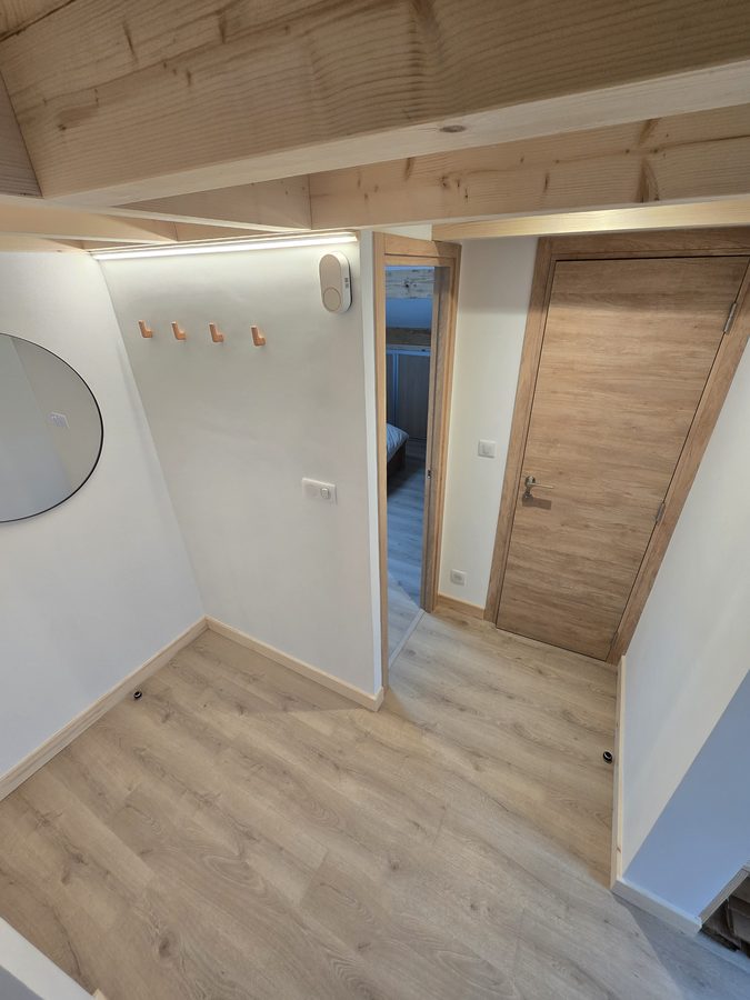 Sol LVT couloir entrée rénovation