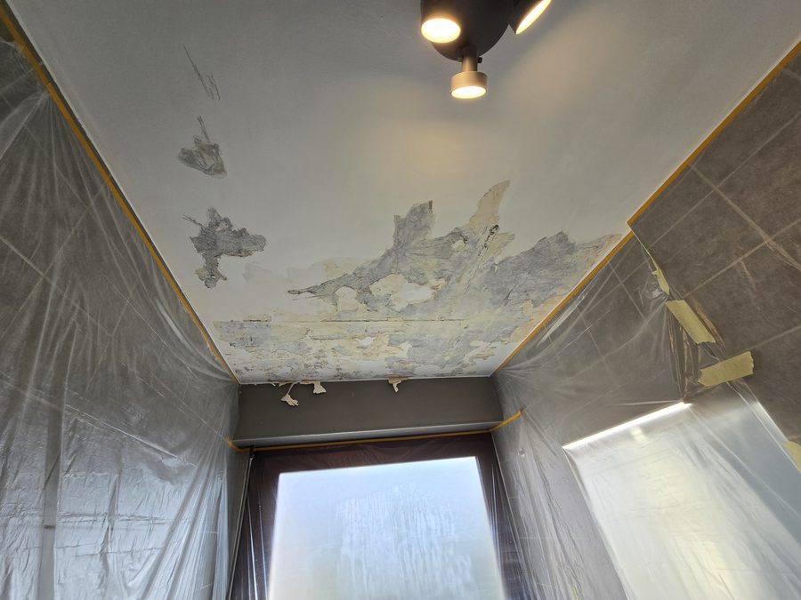 Dégât des eaux plafond avant travaux